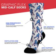 Hockey Graphic Flex Mid-Calf Socks - Coast To Coast