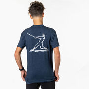 Baseball Short Sleeve T-Shirt - Baseball Player (Back Design)