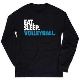 Volleyball Tshirt Long Sleeve - Eat. Sleep. Volleyball