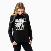 Hockey Long Sleeve Performance Tee - Dangle Snipe Celly Words