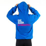 Gymnastics Hooded Sweatshirt - Eat. Sleep. Gymnastics. (Back Design)