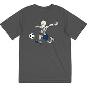 Soccer Short Sleeve Performance Tee - Skeleton Striker