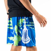 Lacrosse Beckett&trade; Shorts - Spiral Tie-Dye Green