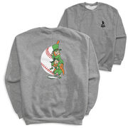 Baseball Crewneck Sweatshirt - Top O' The Order (Back Design)