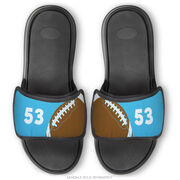 Football Repwell&reg; Sandal Straps - Ball and Number Reflected