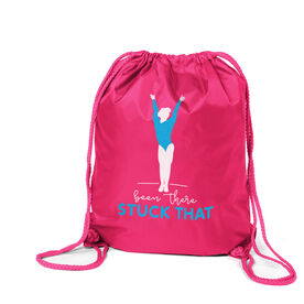 Gymnastics Drawstring Backpack - Been There Stuck That