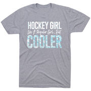 Hockey T-Shirt Short Sleeve - Hockey Girls Are Cooler