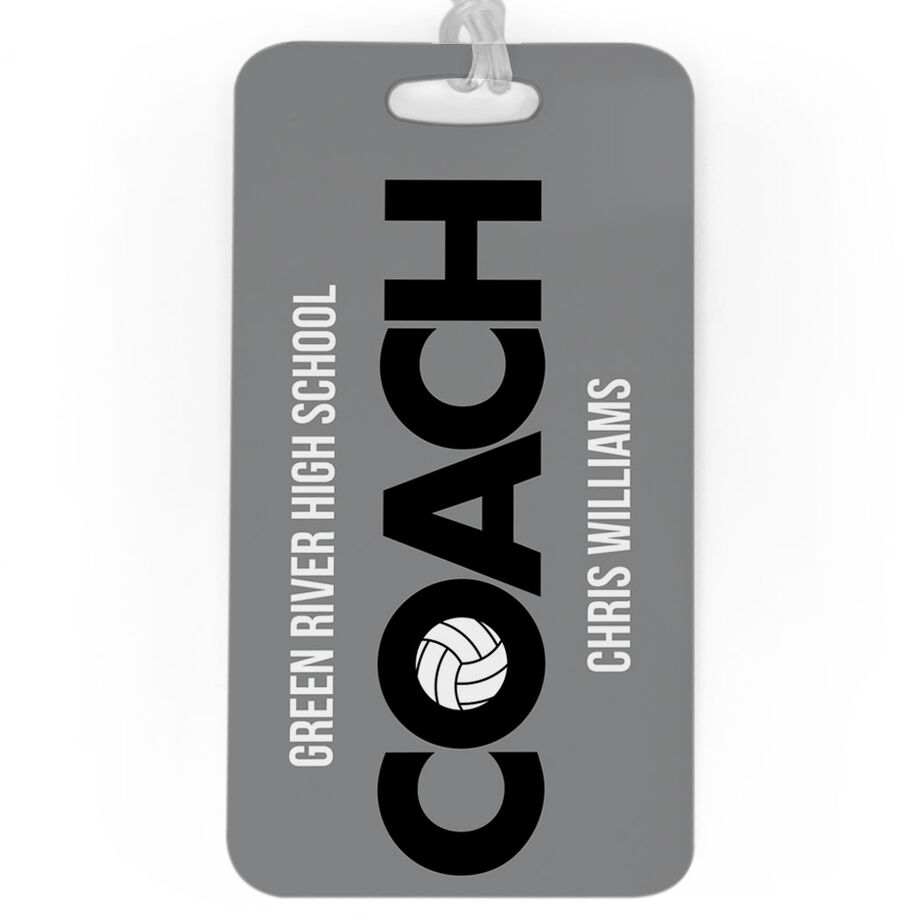 Volleyball Bag/Luggage Tag - Personalized Coach