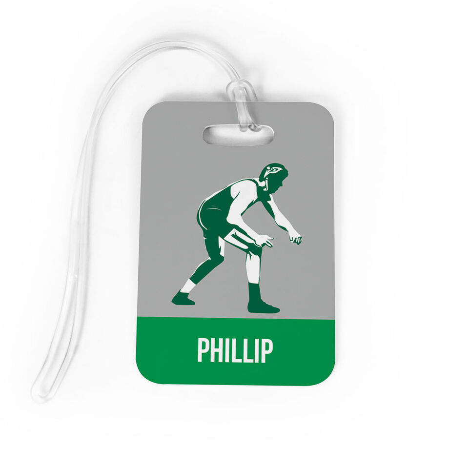 Wrestling Bag/Luggage Tag - Personalized Wrestler