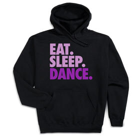 Dance Hooded Sweatshirt - Eat Sleep Dance [Adult X-Large/Black] - SS
