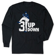 Baseball Tshirt Long Sleeve - 3 Up 3 Down 