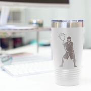 Guys Lacrosse 20 oz. Double Insulated Tumbler - Goalie Silhouette