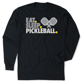 Pickleball Tshirt Long Sleeve - Eat. Sleep. Pickleball