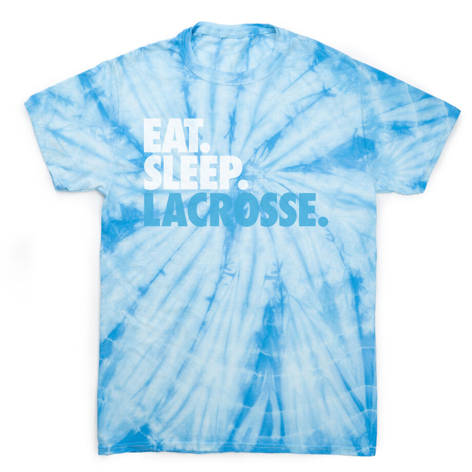 Lacrosse Short Sleeve T-Shirt - Eat. Sleep. Lacrosse Tie Dye