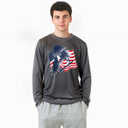 Baseball Long Sleeve Performance Tee - Baseball Eagle