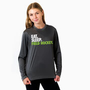 Field Hockey Long Sleeve Performance Tee - Eat. Sleep. Field Hockey.