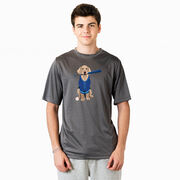 Baseball Short Sleeve Performance Tee - Dinger the Baseball Dog