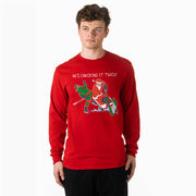 Hockey Tshirt Long Sleeve - He's Checking It Twice