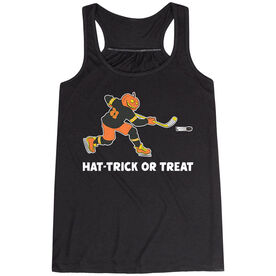  Hockey Flowy Racerback Tank Top - Hat-Trick or Treat