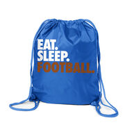 Football Sport Pack Cinch Sack Eat. Sleep. Football.