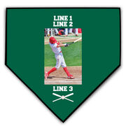 Baseball Home Plate Plaque - Player Photo