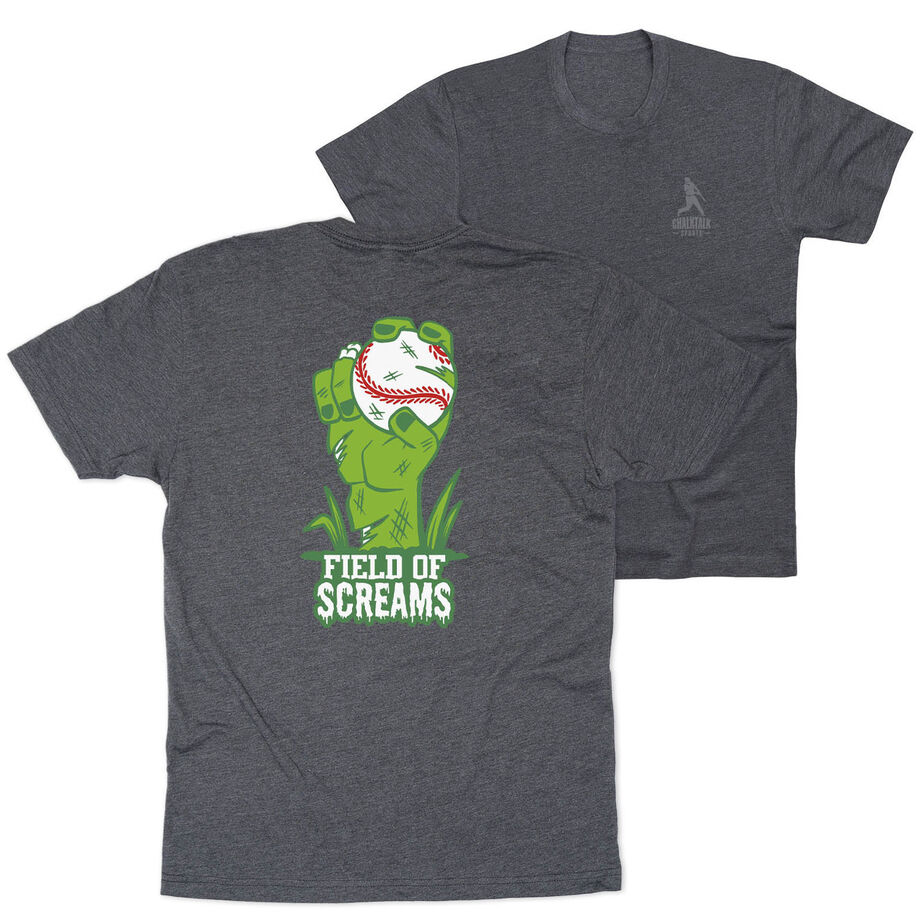 Baseball T-Shirt Short Sleeve - Field Of Screams (Back Design)