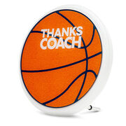 Basketball Wall Plaque - Thanks Coach