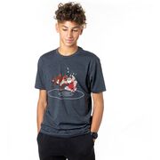 Wrestling T-Shirt Short Sleeve - Wrestling Reindeer