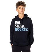 Hockey Hooded Sweatshirt - Eat. Sleep. Hockey.