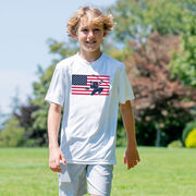 Hockey Short Sleeve Performance Tee - Patriotic Hockey