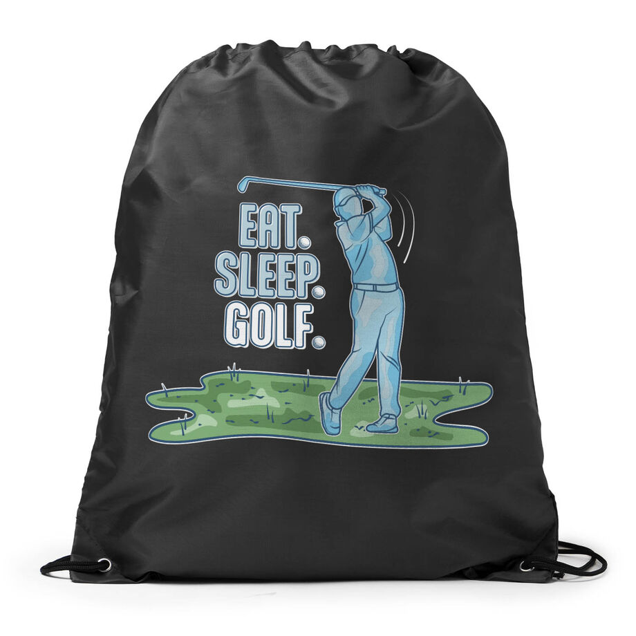 Golf Drawstring Backpack - Eat. Sleep. Golf