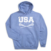 Girls Lacrosse Hooded Sweatshirt - USA Girls Lacrosse