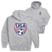 Soccer Hooded Sweatshirt - Soccer USA (Back Design)