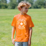 Soccer Short Sleeve Performance Tee - I'd Rather Be Playing Soccer (Round)