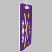 Softball Bag/Luggage Tag - Personalized Text with Crossed Bats