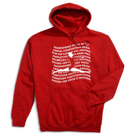 Gymnastics Hooded Sweatshirt - Gymnastics Words