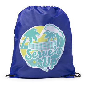 Tennis Drawstring Backpack - Serve's Up