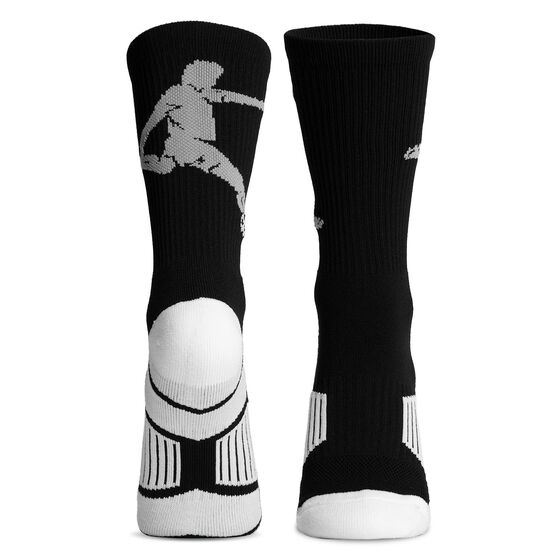 Soccer Woven Mid-Calf Socks - Soccer Player