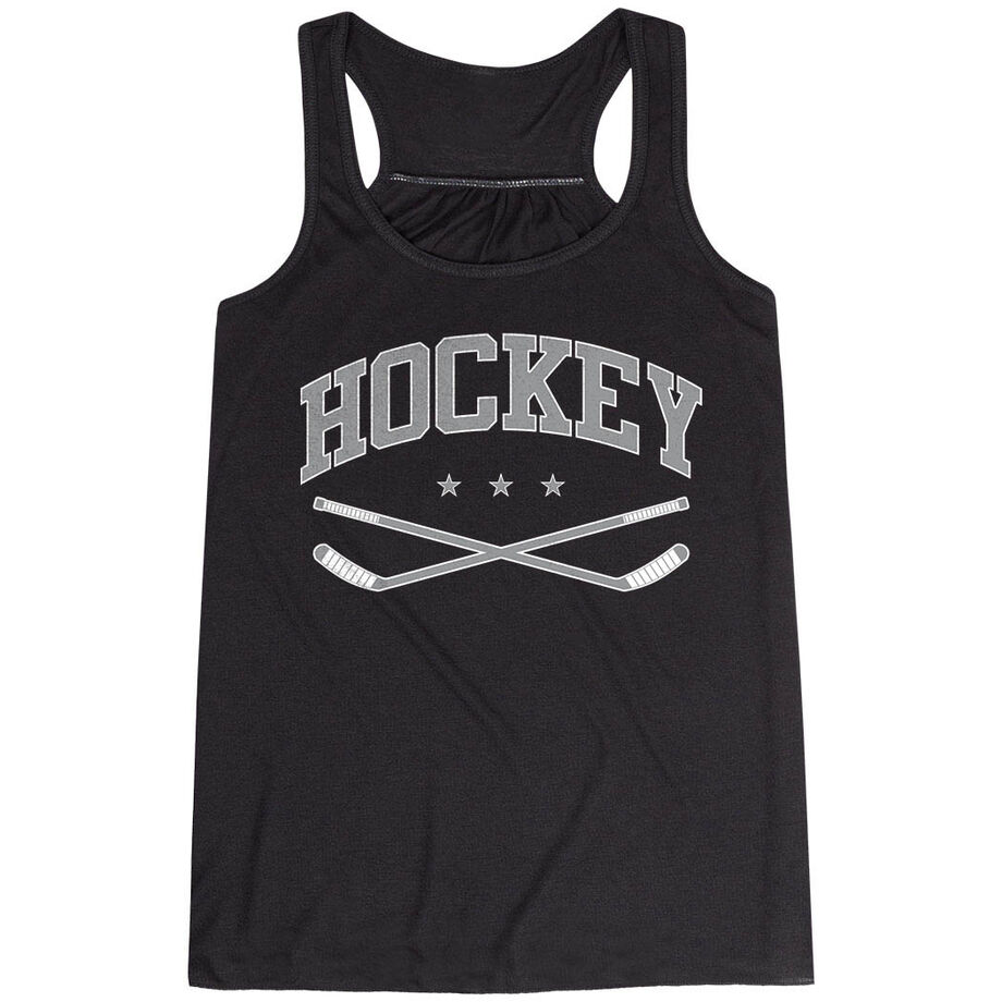 Hockey Flowy Racerback Tank Top - Varsity Hockey