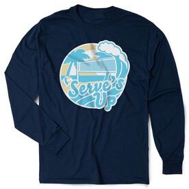 Volleyball Tshirt Long Sleeve - Serve's Up