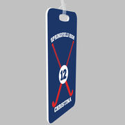 Field Hockey Bag/Luggage Tag - Personalized Team Crossed Sticks