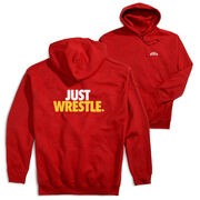 Wrestling Hooded Sweatshirt - Just Wrestle (Back Design)