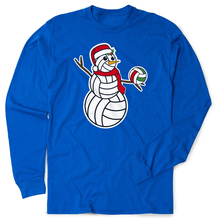 Volleyball Tshirt Long Sleeve - Serving Holiday Cheer