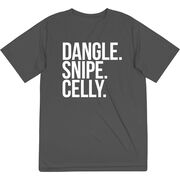 Hockey Short Sleeve Performance Tee - Dangle Snipe Celly Words