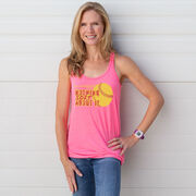 Softball Flowy Racerback Tank Top - Nothing Soft About It