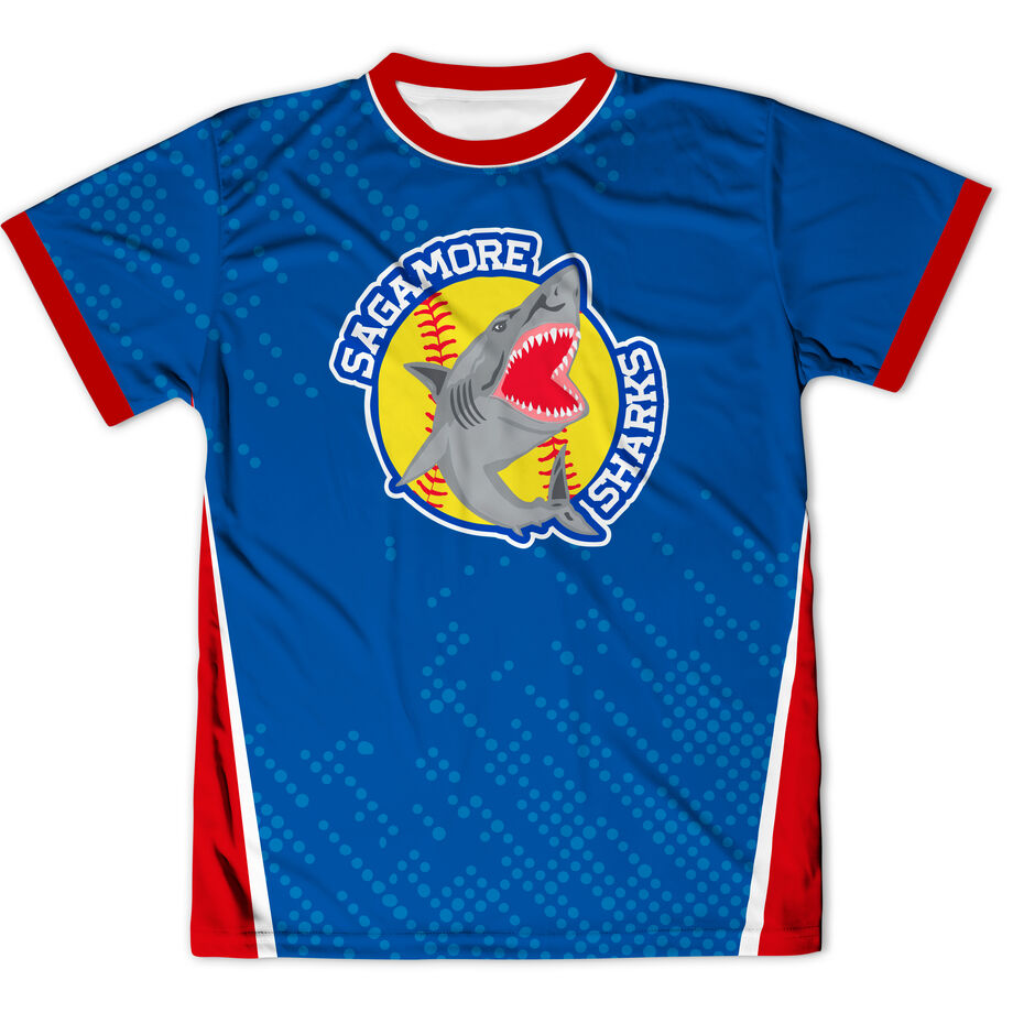 Custom Team Short Sleeve Velocitee T-Shirt - Softball