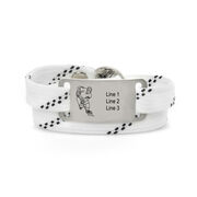 Adjustable Hockey Lace Bracelet With Slider - Personalized Player