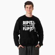 Baseball Crewneck Sweatshirt - Rip It Flip It