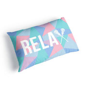 Girls Lacrosse Pillowcase - Relax