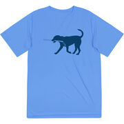 Hockey Short Sleeve Performance Tee - Rocky The Hockey Dog